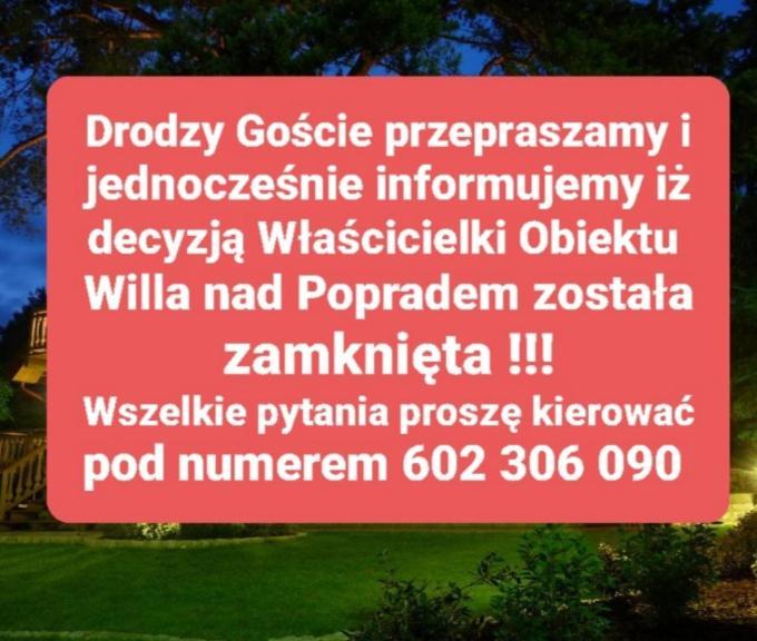 Willa Nad Popradem Bed & Breakfast Piwniczna-Zdroj Exterior photo